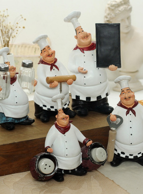 复古厨师酒吧咖啡馆西餐厅装饰品