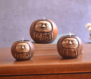 许愿达摩小摆件新日式和风招财开业礼品吉祥物摆件家居装饰品摆件