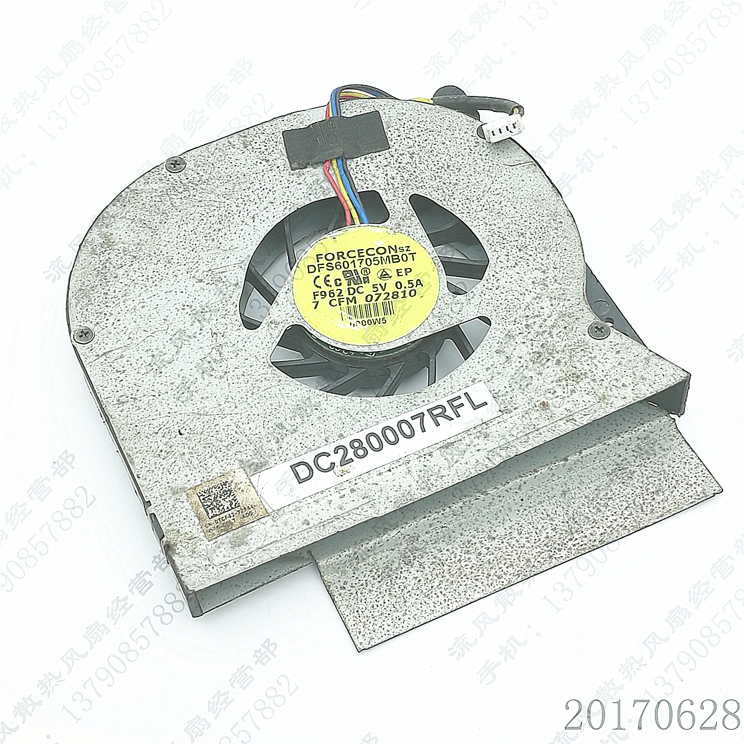 DFS601705MB0T F962 Dell Latitude E6510 FAN 笔记本CPU散热风扇