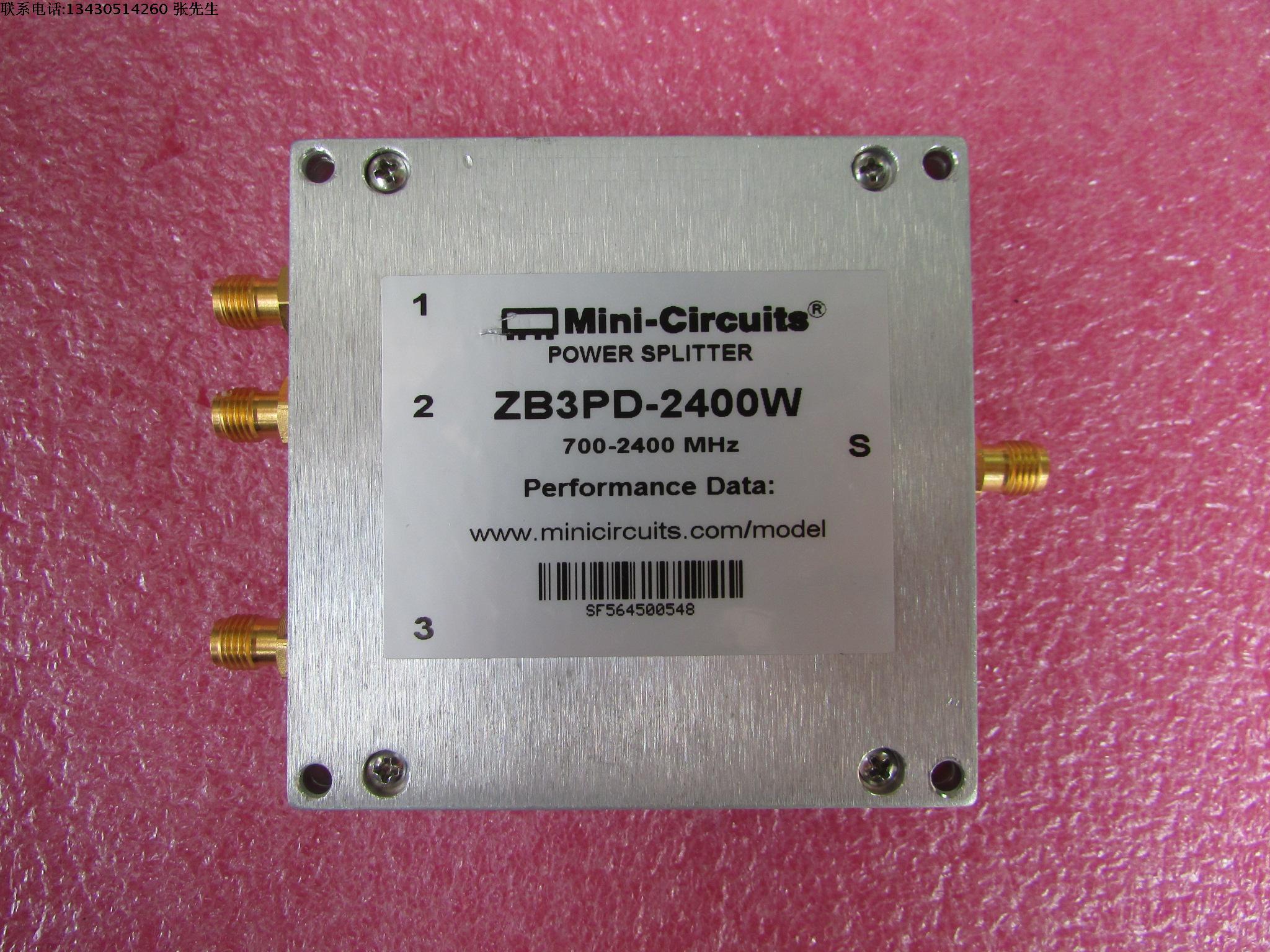 ZB3PD-2400W Mini-circuits 700-2400MHz 一分三射频微波同轴功分器