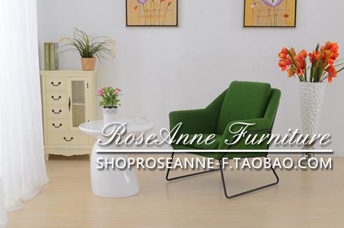 【ROSEANNE】工厂直销 名师设计休闲沙发椅 扶手软包转椅时尚家具
