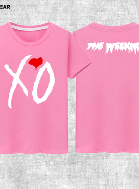 The Weeknd纯棉圆领t恤男 Abel Tesfaye电音嘻哈R&B歌手短袖T恤