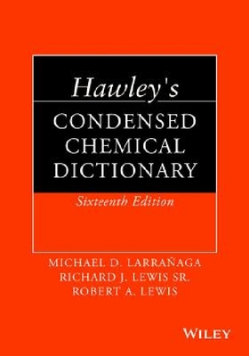【预订】Hawley’s Condensed Chemical Dictiona...