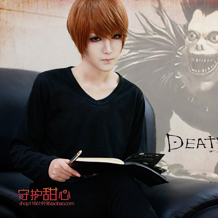 {甜心家}包邮解语花/夜神月/小野寺律/棕色死亡笔记cosplay假发