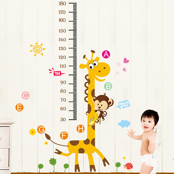 千韵 卡通身高墙贴 优惠券折后￥11.8包邮（￥16.8-5）多色可选