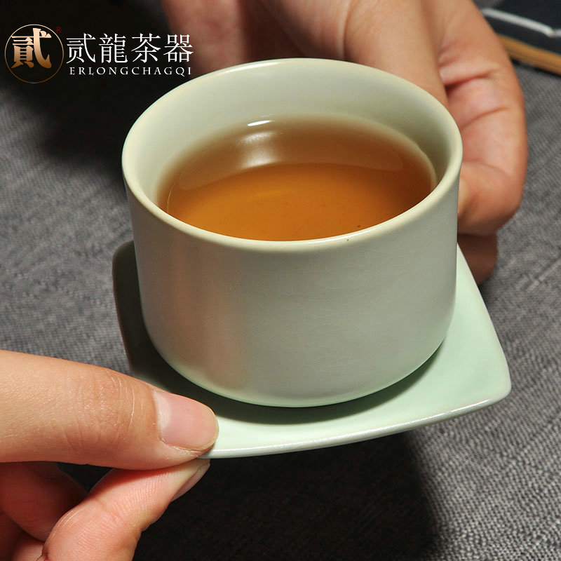 大福杯功夫茶具单杯大号茶杯个人杯子开片可养汝窑茶杯品茗杯特价 餐饮具 茶杯 原图主图