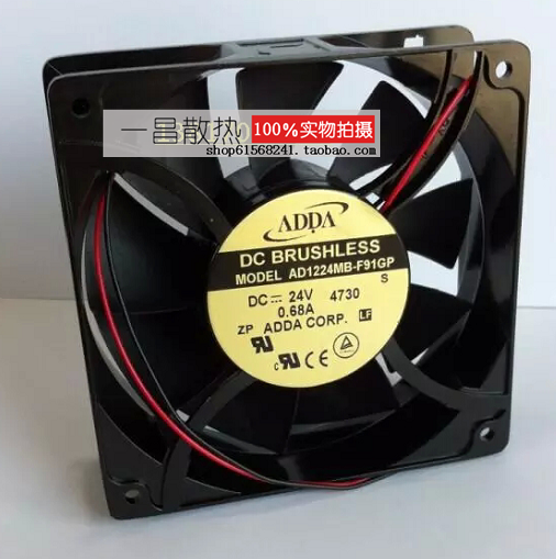 正品ADDA AD1224MB-F91GP 12038 24V 0.68A 变频器风扇质保2年