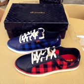 ELFF017 已开胶 018 乐途 男女情侣格子休闲鞋 处理品 LOTTO