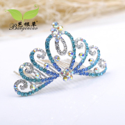 Bagen grass headdress child Princess hair accessories headband hair clip Jewelry Accessories rhinestone bridal tiara Combs Tycoon II