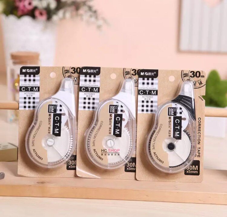 晨光修正带 涂改带改正带经济实惠大容量改错别字30米修正带52803