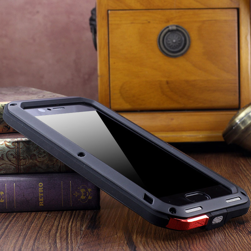 LOVE MEI Powerful Water Resistant Shockproof Dust/Dirt/Snow Proof Aluminum Metal Outdoor Heavy Duty Case Cover for Huawei P10 & Huawei P10 Plus