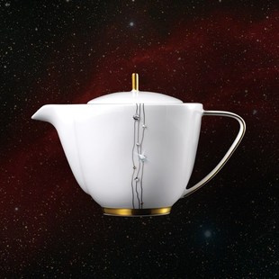 西式prouna餐具韩国进口茶壶茶具套装陶瓷带盖咖啡壶骨质瓷高端