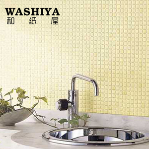 【和纸屋】立体精致 马赛克纹 背景墙 进口日本墙纸壁纸 按米卖