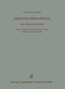 【预售】Johannes Philoponos: de Opificio Mundi