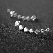 Korea fashion Joker townhouse zircon Stud Earrings accessories Jewelry Gifts