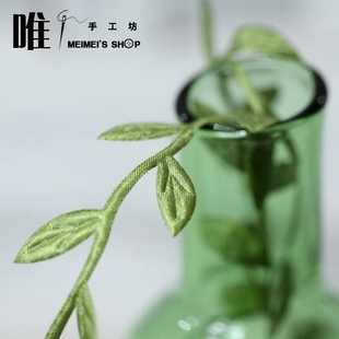 花朵花环装 绢布 饰 DIY手工装 4米 仿真叶子 5元 绿叶枝