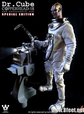 hot toys HT 1/6铁人潜水员三代 Dr.Cube 白色鞋子