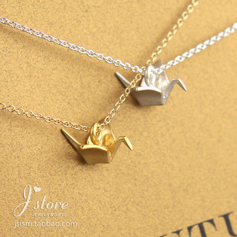 美国dogeared正品※千纸鹤项链