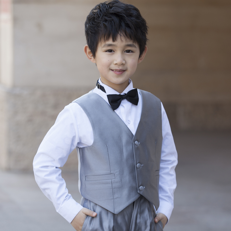 Gilet garcon WHITTEPRINCE en mélange - Ref 2067816 Image 1