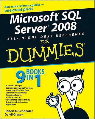 【预售】Microsoft SQL Server 2008 All-In-One Desk Refer