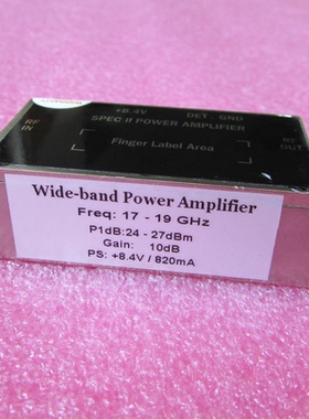 美国进口 17-19GHz 24-27dBm SMA 射频微波中功率放大器