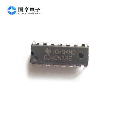 直插 CD4052BE DIP-16 CD/HEF/HCF4052 二独立通道4路多路复用器