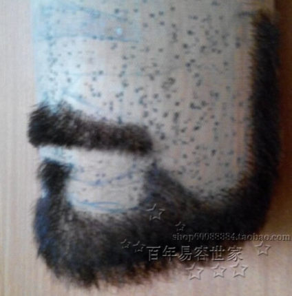 自然黑络腮胡子 中等密度款 短款络腮胡子 化妆造型假胡须