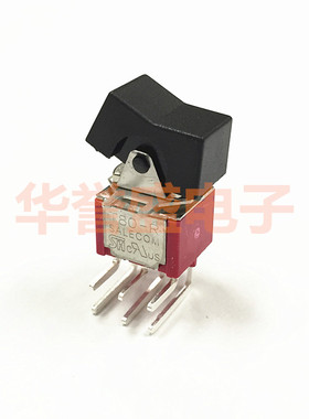 台湾兴瀚 SH salecom 切换开关T80-R R8017P-R11-2-Q 弯脚6脚2档