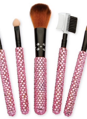 美国进口粉色晶体5件套化妆刷h54195