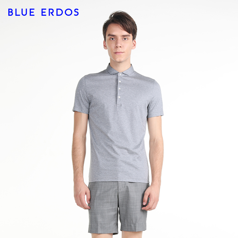 BLUE ERDOS 男士纯棉短袖翻领T恤POLO衫 B175H3009