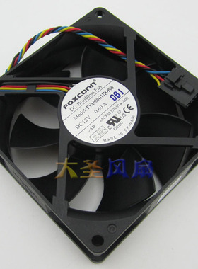 原装FOXCONN 富士康 PVA080G12H-P00 12V 0.60A 8CM 8025 4线风扇