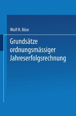 【预售】Grundsatze Ordnungsmassiger Jahreserfolgsrechnung