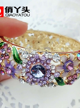 景泰蓝手镯礼物复古女