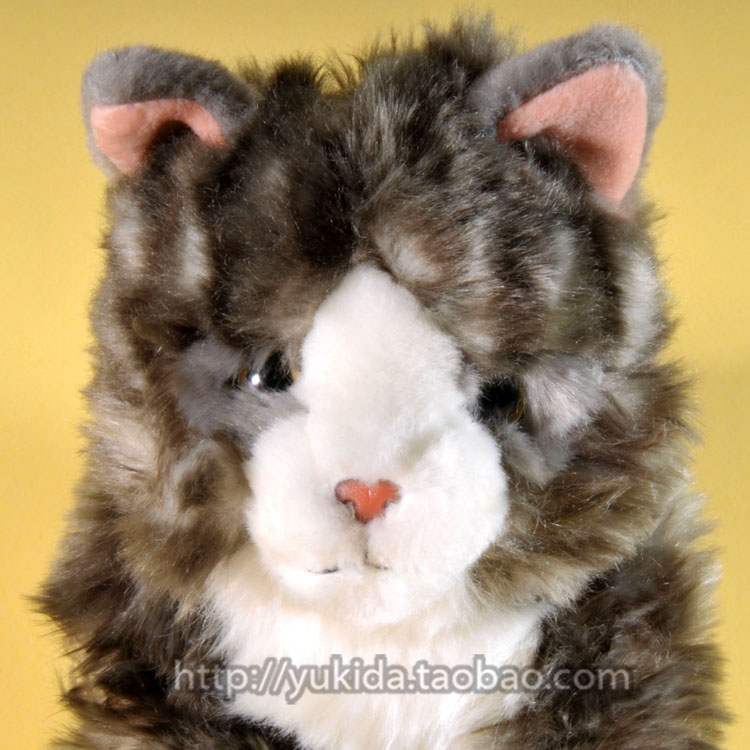 正版法国Gipsy 可爱小猫咪 仿真动物毛绒布艺类玩具公仔  礼物