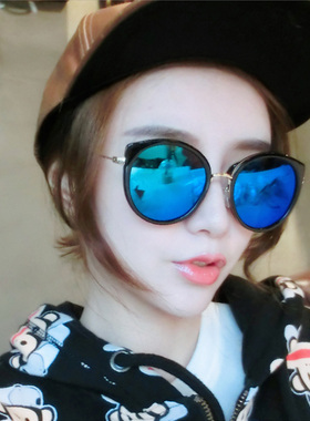 墨镜韩国复古风镀膜街拍太阳眼镜