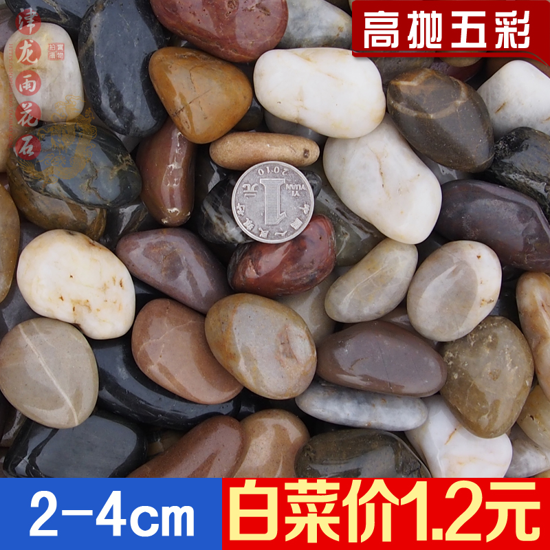 厂家直销五彩鹅卵石造景装饰