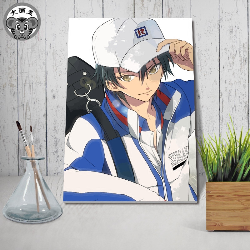 大画王diy2D动漫网球王子家居装饰画越前龙马人物数字油画周边|msdalam kategori Aksesori rumah, lukisan hiasan, DIY/Lukisan digital - dari Buy2taobao.com untuk memberikan perkhidmatan ejen Taobao profesional membeli