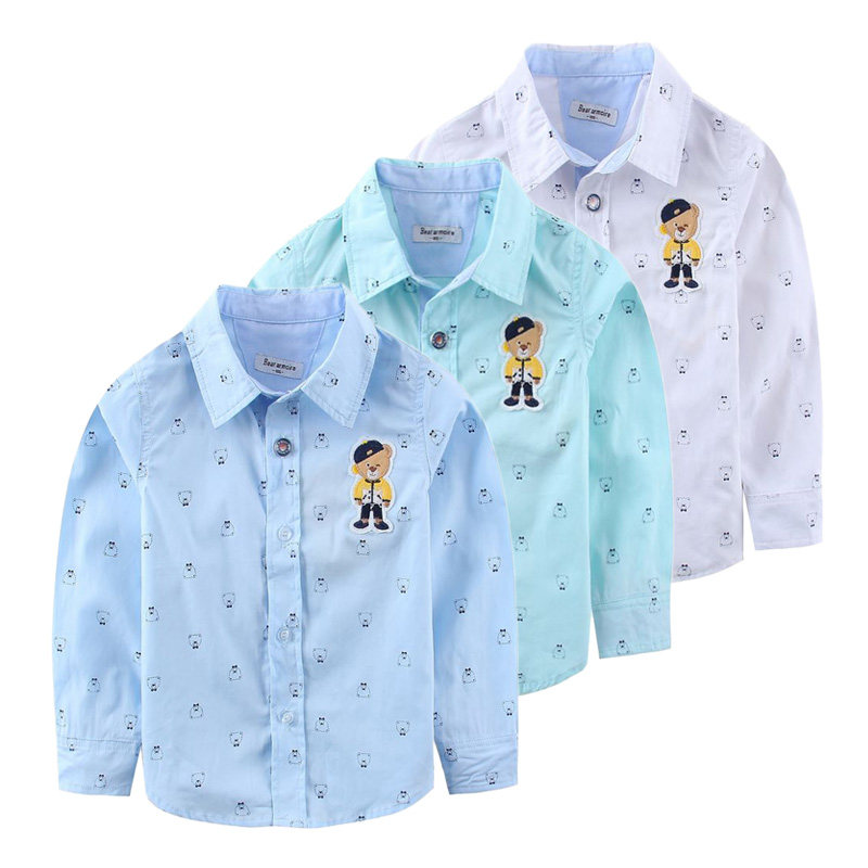 Chemise garcon à manche longue - Ref 2074238 Image 1