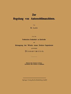 【预订】Zur Regelung Von Automobilmaschinen