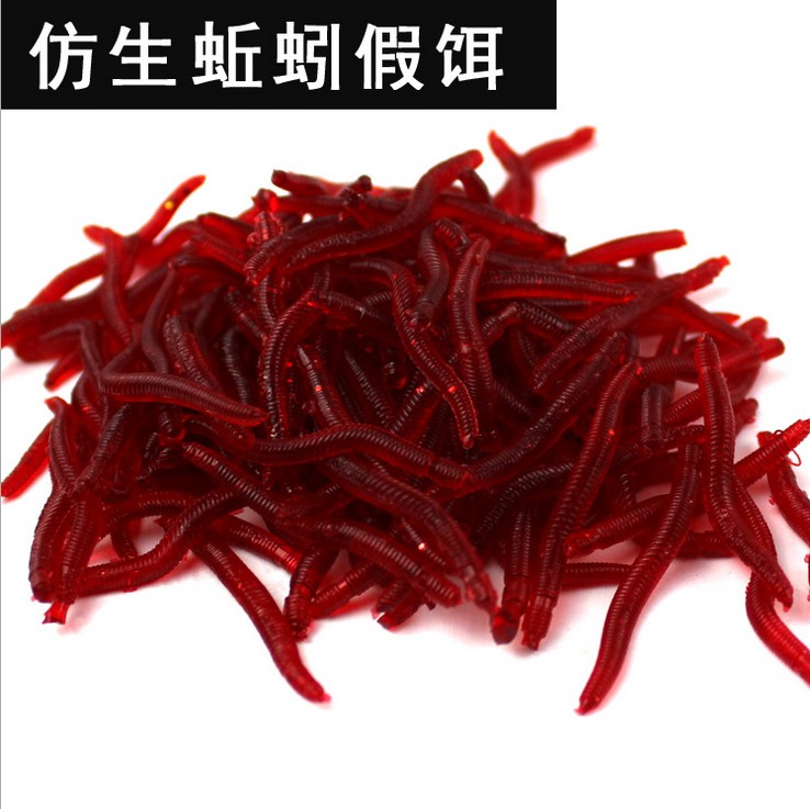 红虫蚯蚓仿真路亚饵