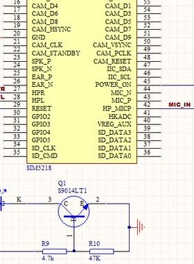 SIM5218模块原理图 3G WCDMA模块 sim5218原理图 GPS sim5218 3G