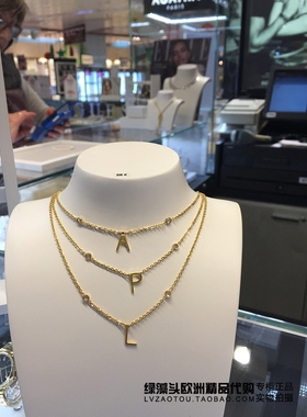 agatha西班牙18k金锁骨链定制