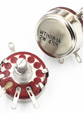配套固态调压器SSVR专用单圈合成碳膜电位器单联WH118-1A 2W 470K