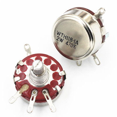 配套固态调压器SSVR专用单圈合成碳膜电位器单联WH118-1A 2W 470K