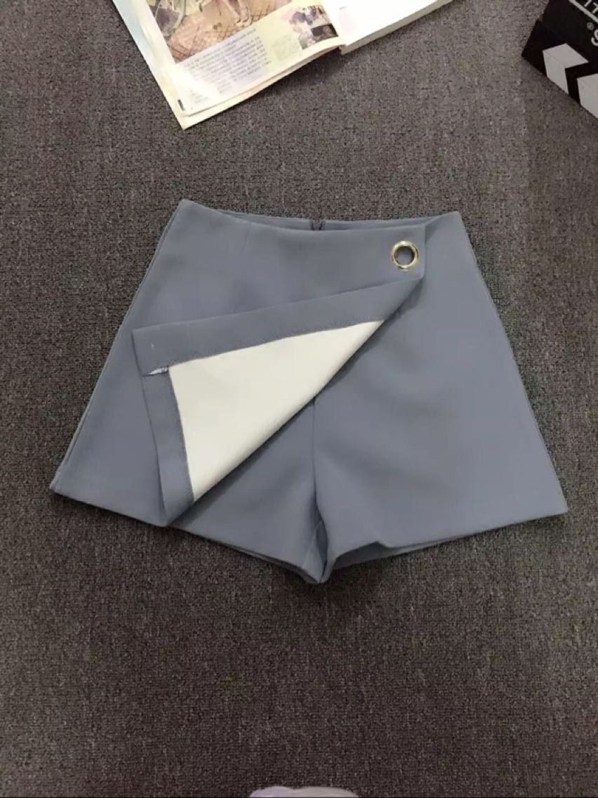 2019春夏季新款显瘦不规则裤裙半身短裙裤阔腿高腰短裤女宽松麻料在类目 女装/女士精品, 半身裙中 - 来自Buy2taobao.com提供专业的淘宝代购服务