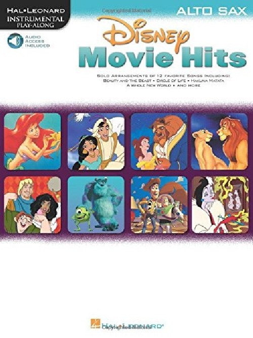【预订】disney movie hits for alto sax: play.