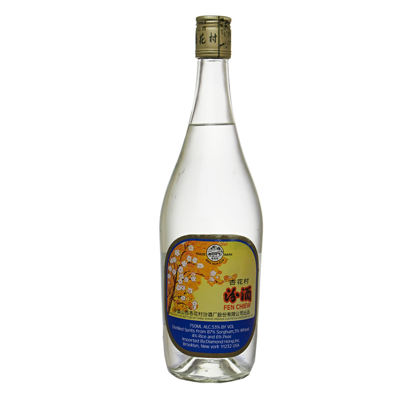 53度酒瓶装750ml（美国）年份老酒清香型国产白酒山西名酒单支