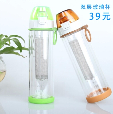 绿珠过滤防漏水壶玻璃泡茶杯包邮