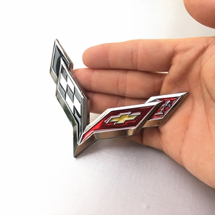 科尔维特F1车贴 F1车标赛引擎盖车标贴 科鲁兹迈锐宝改装 金属车贴