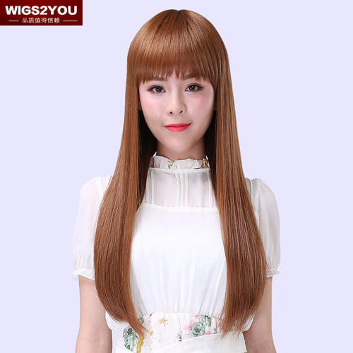 wigs2you齐刘海女士减龄假发套